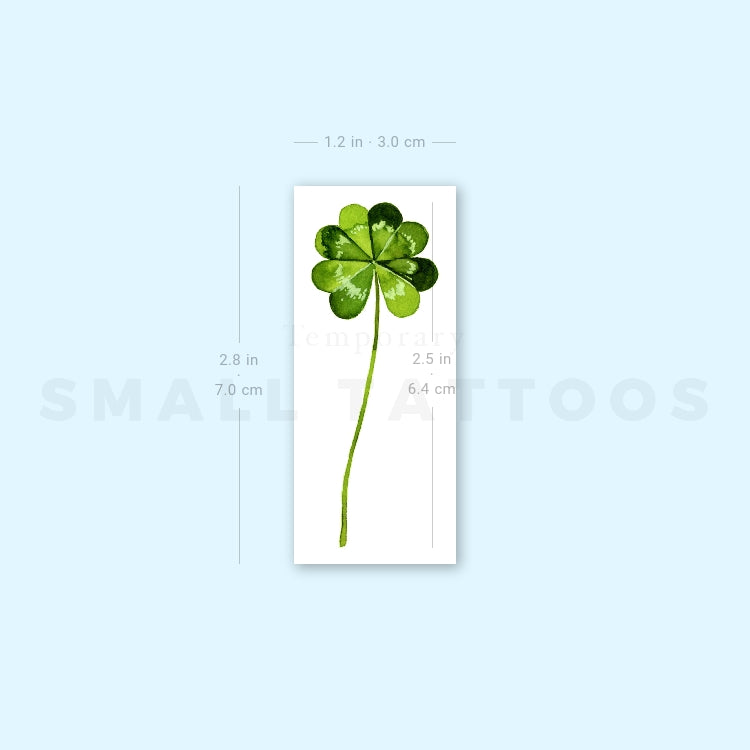 Four Leaf Clover By Ann Lilya Temporary Tattoo (Set of 3)