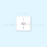 Eye By Stefano Mazza Temporary Tattoo (Set of 3)