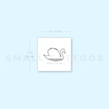 Swan Outline Temporary Tattoo (Set of 3)