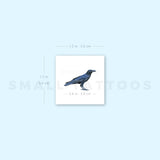 Small Raven Temporary Tattoo (Set of 3)