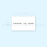 Now Or Never Temporary Tattoo (Set of 3)