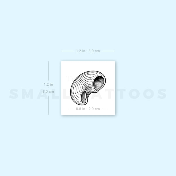 Pipe Rigate Pasta Temporary Tattoo (Set of 3)