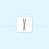 Chopsticks Temporary Tattoo (Set of 3)