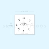 Moon Eye By Stefano Mazza Temporary Tattoo (Set of 3)