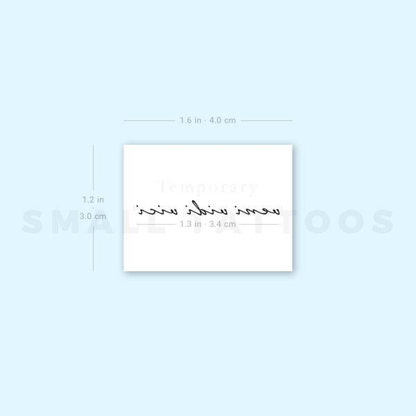 Veni Vidi Vici Temporary Tattoo (Set of 3)