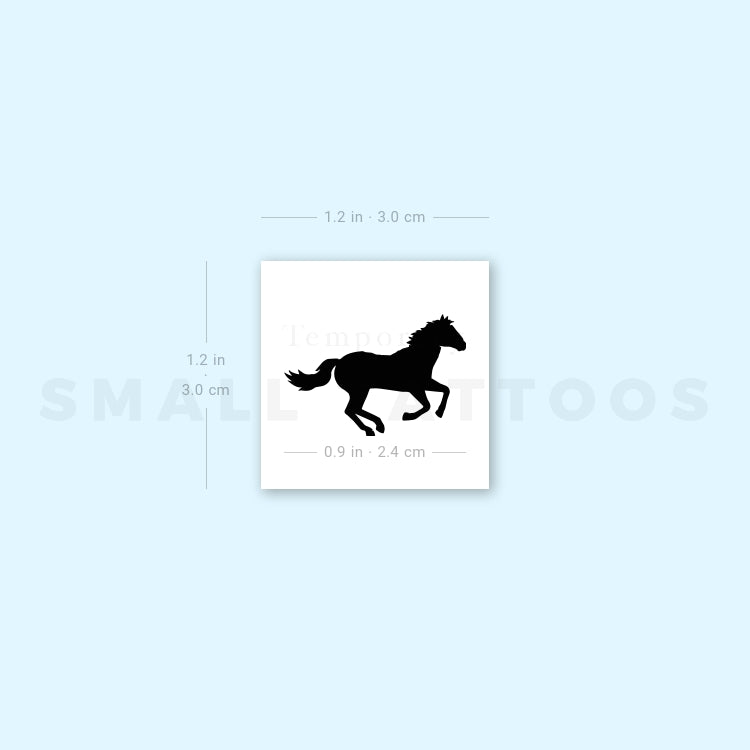 Horse Temporary Tattoo (Set of 3)
