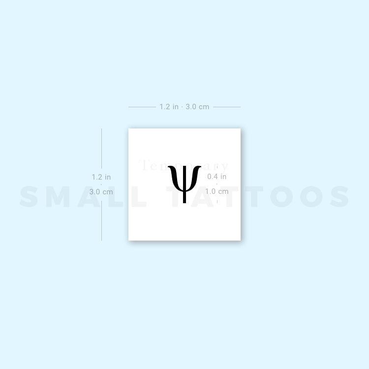 Psi Temporary Tattoo (Set of 3)
