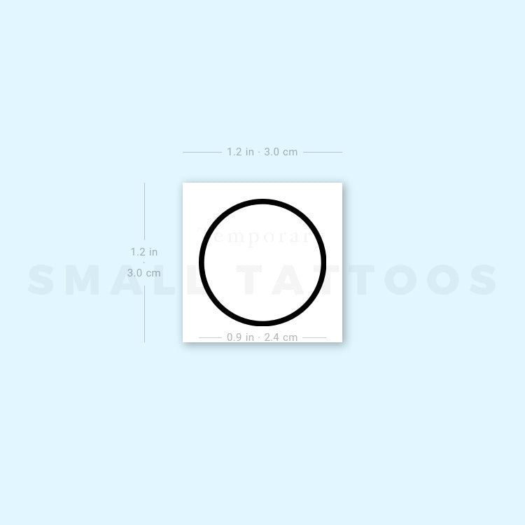Circle Temporary Tattoo (Set of 3)