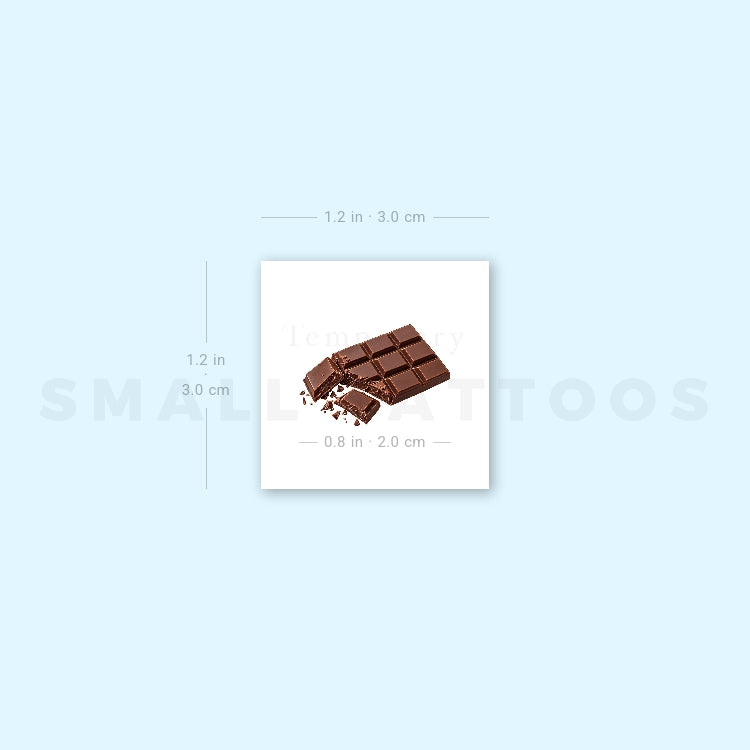Chocolate Temporary Tattoo (Set of 3)