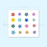 Little Flower Collection By Ann Lilya Temporary Tattoo (Set of 3)