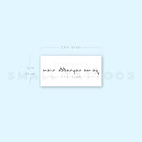 Je Ne Regrette Rien Temporary Tattoo (Set of 3)