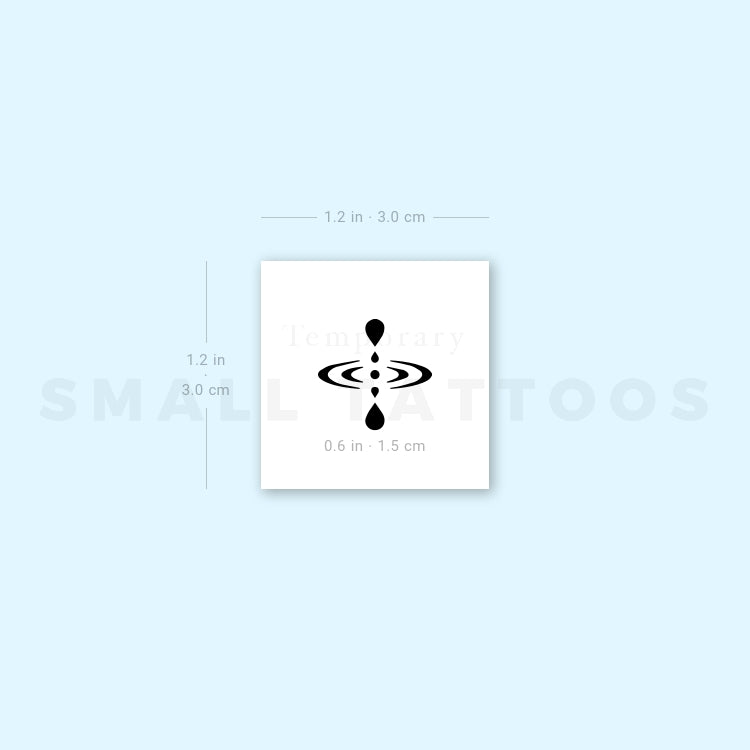 Little Mindfulness Symbol Temporary Tattoo (Set of 3)