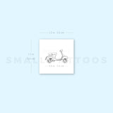 Vespa Scooter Temporary Tattoo (Set of 3)