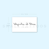 We'll Be Alright Temporary Tattoo (Set of 3)
