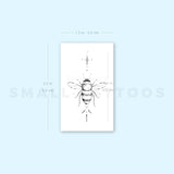 Ornamental Bee By Stefano Mazza Temporary Tattoo (Set of 3)