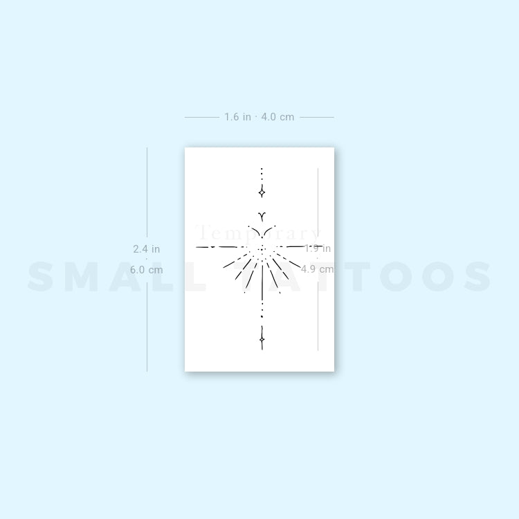 Small Ornament Temporary Tattoo By M3.Ink (Set of 3)