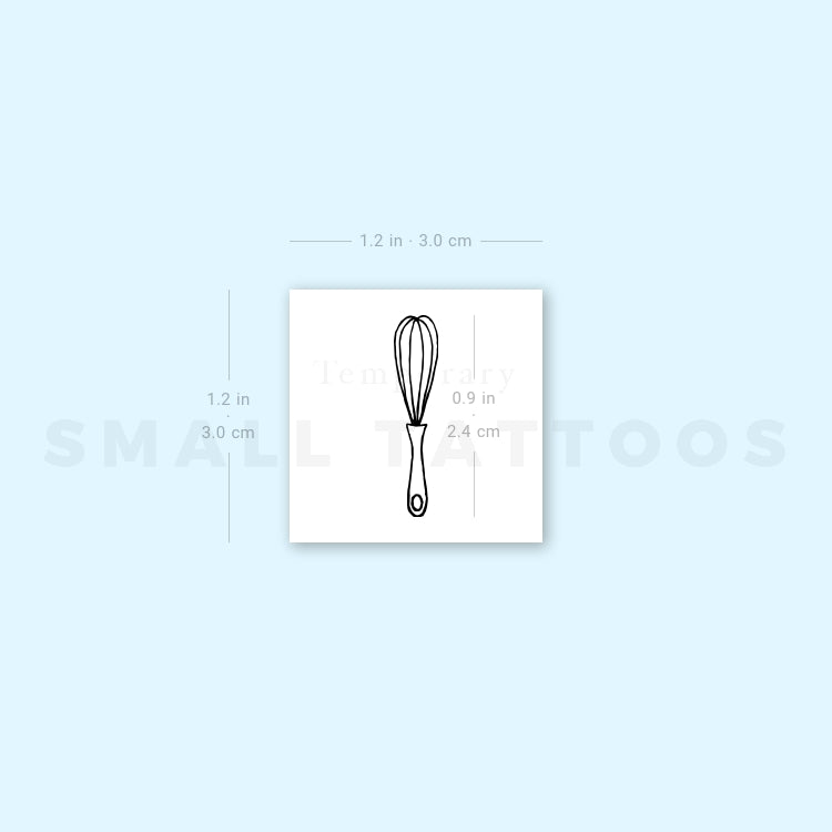 Whisk Temporary Tattoo (Set of 3)