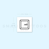 Escape Key Temporary Tattoo (Set of 3)