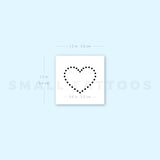 Dotted Heart Temporary Tattoo (Set of 3)