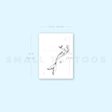 Moon Holding Mermaid Temporary Tattoo By Stefano Mazza (Set of 3)