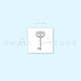 Vintage Key Temporary Tattoo By M3.Ink (Set of 3)