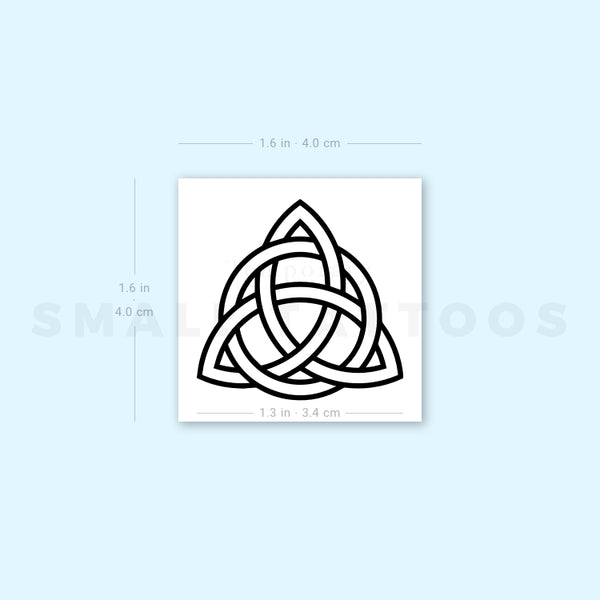 Interlaced Trinity Knot Temporary Tattoo (Set of 3)