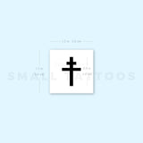 Cross Of Lorraine Temporary Tattoo (Set of 3)