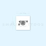 Cannon Temporary Tattoo (Set of 3)