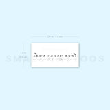 Love Never Ends Temporary Tattoo (Set of 3)