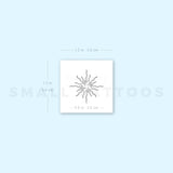 Abstract Sun Temporary Tattoo (Set of 3)