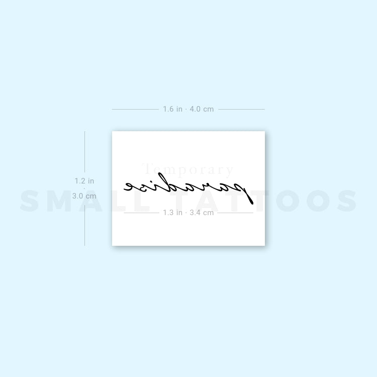 Paradise Temporary Tattoo (Set of 3)