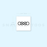 Interlaced Double Infinity Temporary Tattoo (Set of 3)