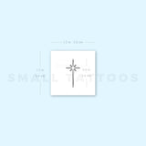 Fine Line Star Of Bethlehem Temporary Tattoo (Set of 3)