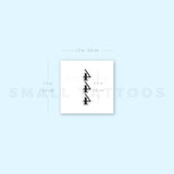 Vertical 444 Temporary Tattoo (Set of 3)