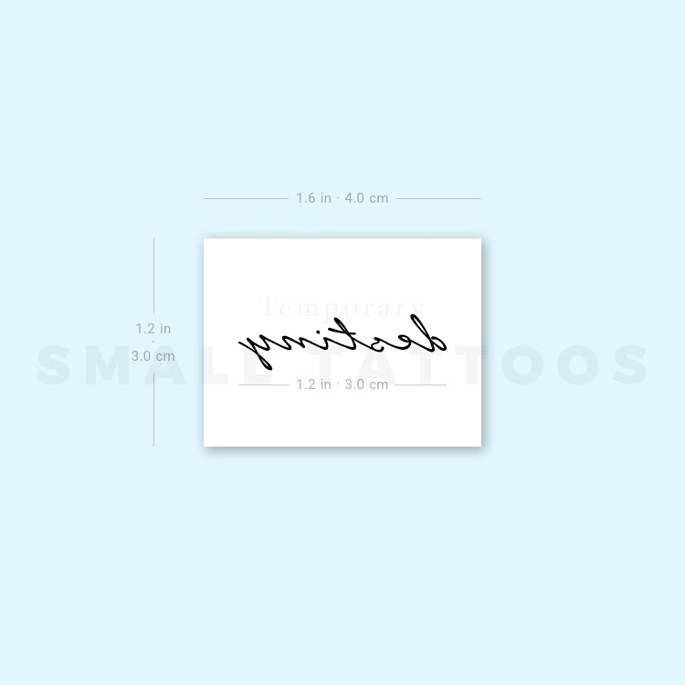 Destiny Temporary Tattoo (Set of 3)