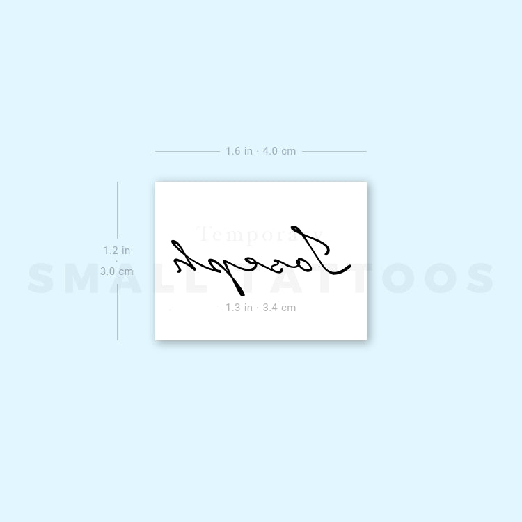 Joseph Temporary Tattoo (Set of 3)