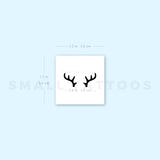 Minimalist Antlers Temporary Tattoo (Set of 3)