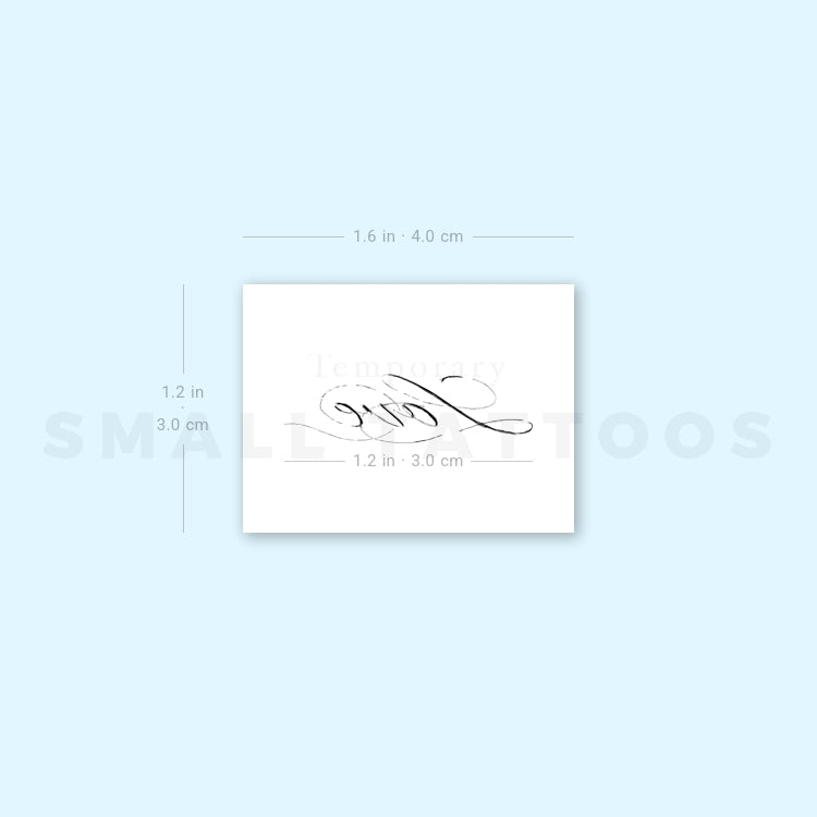 Love By Stefano Mazza Temporary Tattoo (Set of 3)