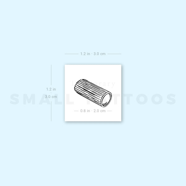 Rigatoni Pasta Temporary Tattoo (Set of 3)