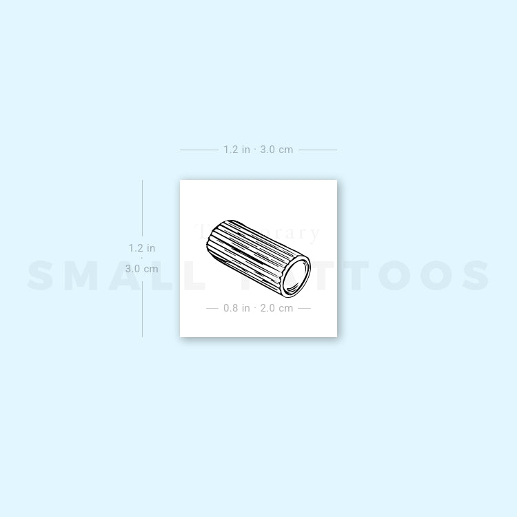 Rigatoni Pasta Temporary Tattoo (Set of 3)