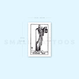 The Hermit Tarot Card Temporary Tattoo (Set of 3)