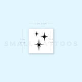 Small Stardust/Sparkle Temporary Tattoo (Set of 3)