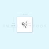 Tiny Rooster Temporary Tattoo (Set of 3)