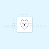 Pomeranian Face Temporary Tattoo (Set of 3)