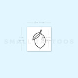 Single Line Lemon Temporary Tattoo (Set of 3)