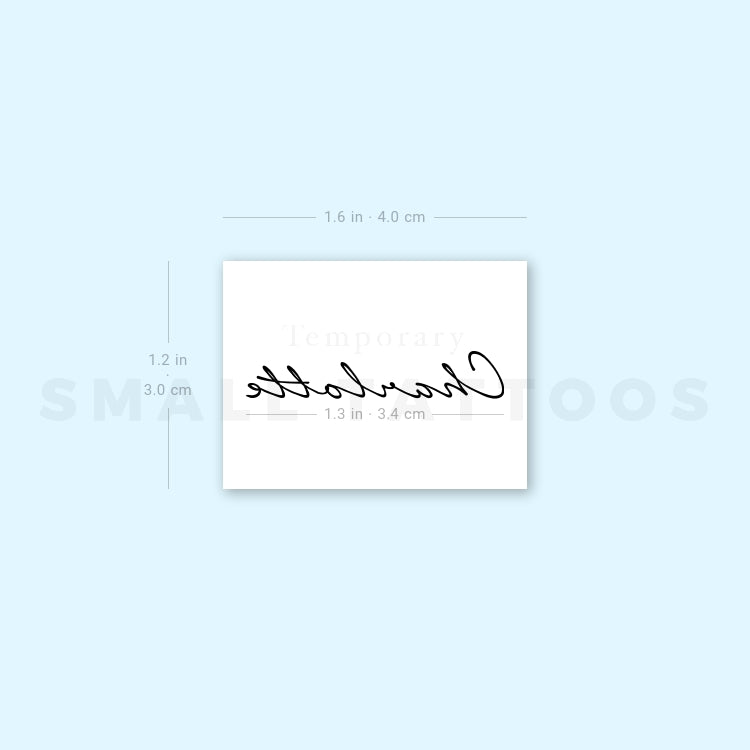 Charlotte Temporary Tattoo (Set of 3)