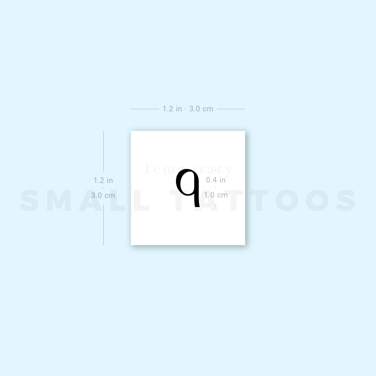 Tatuaje temporal Rho ρ (juego de 3)