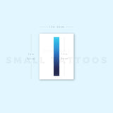 Blue Ink Spectrum Temporary Tattoo (Set of 3)