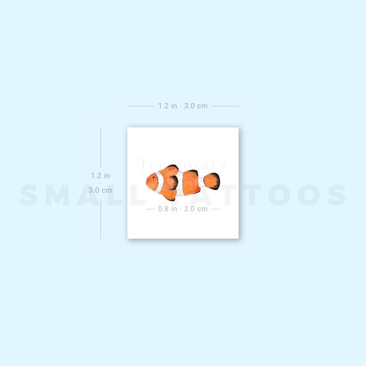 Clownfish Temporary Tattoo (Set of 3)