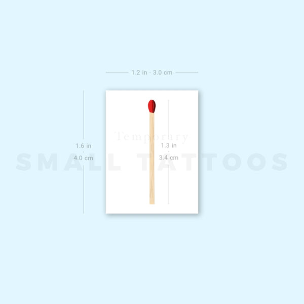 Matchstick Temporary Tattoo (Set of 3)